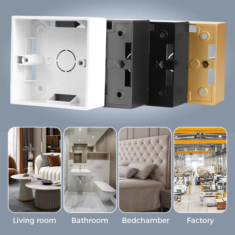 Wall Surface Mounting Junction Box For Switch Socket Installation