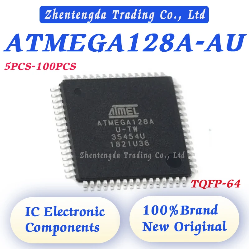 

5PCS-100PCS ATMEGA128A-AU ATMEGA128A-A ATMEGA128A ATMEGA ATM IC TQFP-64 Chipset