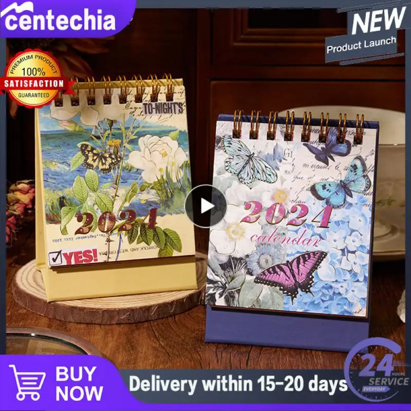 

Календарь из Тайваня, утолщенная бумага, интересный и практичный, хорошая Поворотная износостойкость, эффективное планирование календаря 2024