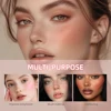 3 Colors Multi-Use Shimmer Soft Face Blusher Powder Tinted Solid Moisturizer Stick For Cheek & Eyes & Lips Korean Face Cosmetics 6