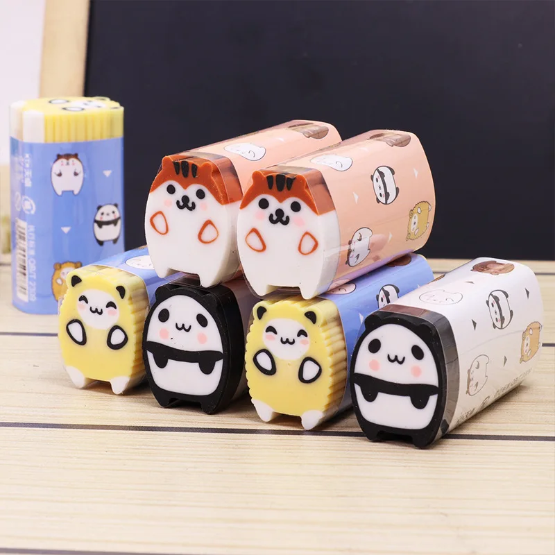 1 Piece Lytwtw's Stationery Animals Cat School Supplies Lovely Rubber Creative Novelty Kid Gifts Pencil Eraser pencil eraser eraser pen retractable eraser kneadable eraser eraser refillable pen biscuit eraser plasticine eraser