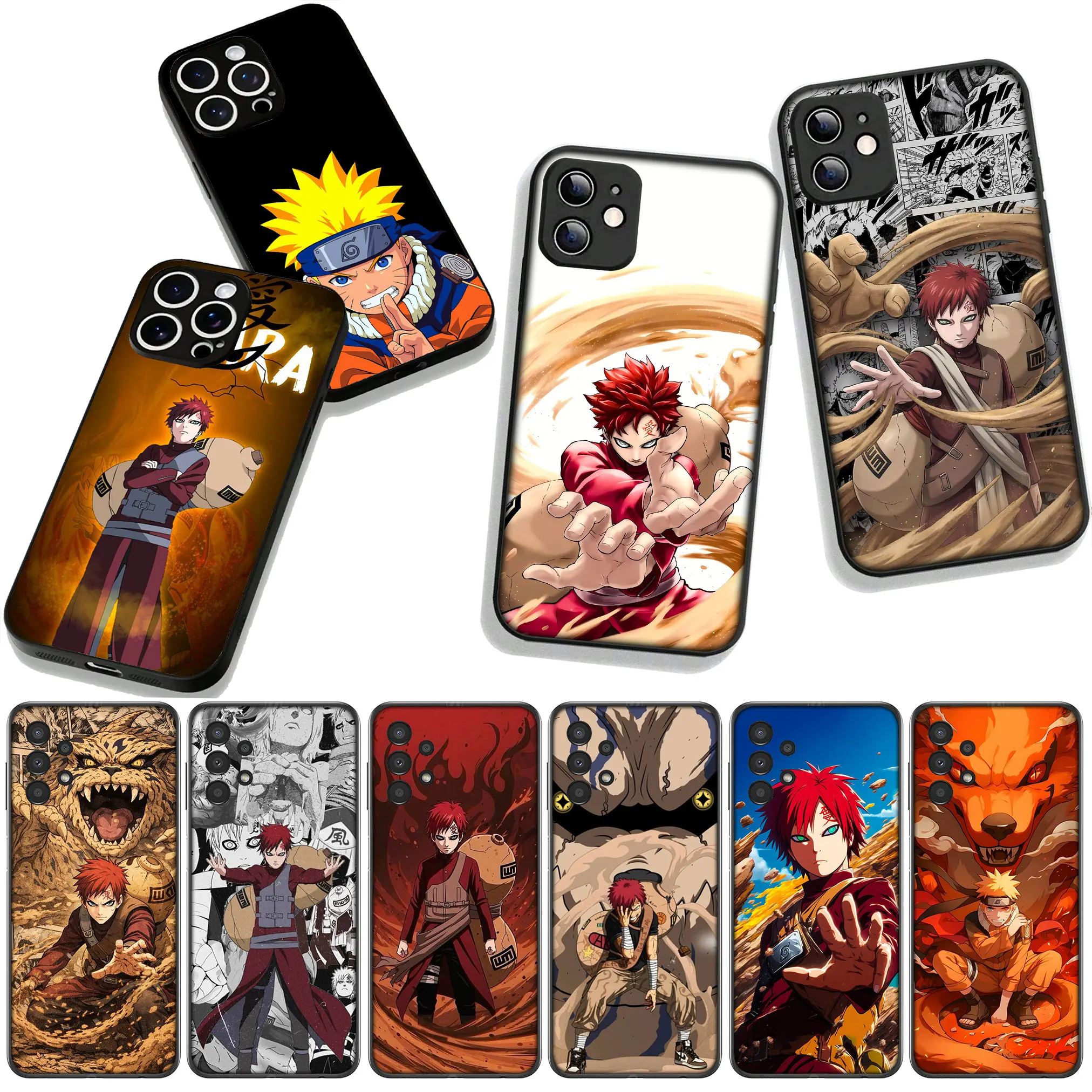 Cartoon Gaara Naruto Phone Cover Case