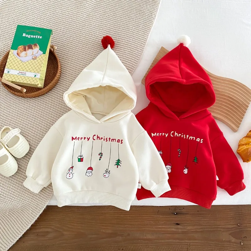 

Winter Plush Baby Romper Cute Cartoon Girls Boys Bodysuits One-Pieces Hooded Newborn Christmas Jumpsuit