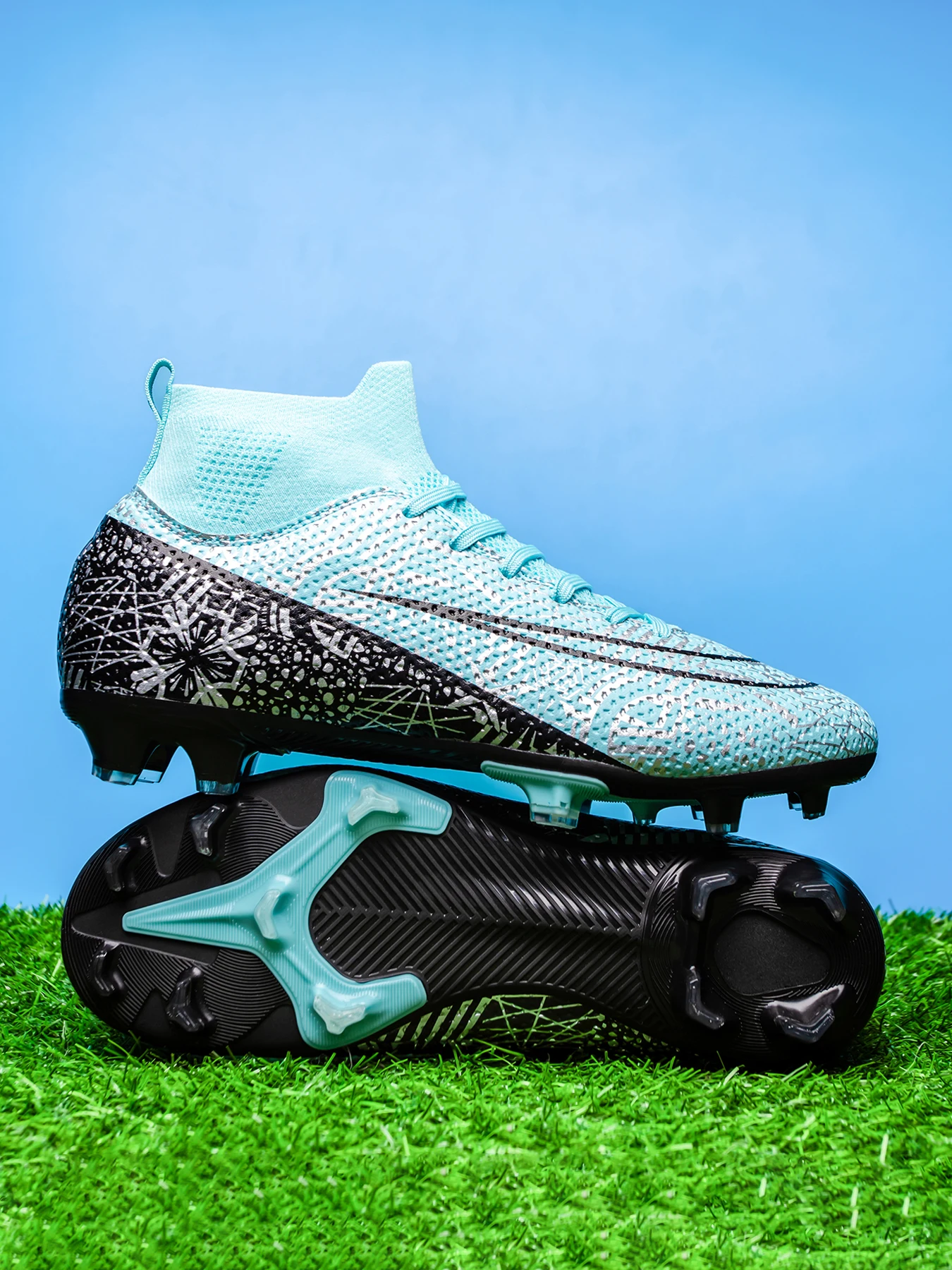 Description Picture 4 of itemProfessional football shoes men's long nail FG nail outdoor sports lawn training shoes anti slip nail shoes