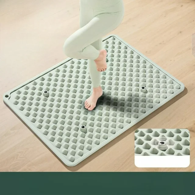 Soft Silicone Acupressure Board Foot Massage Foot Pad in Place Super Jogging Indoor Foot Pad Double-sided Square 2