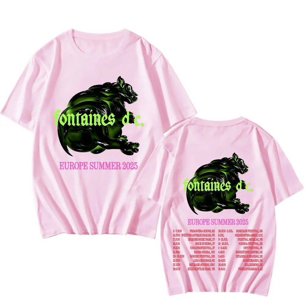Fontaines DC Europe Summer Tour 2025 T-shirts Funko Pop Short