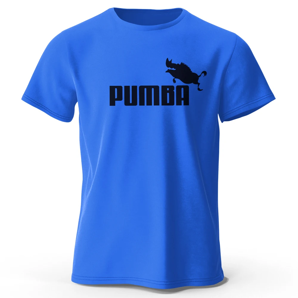 Pumba-Themed Men's Oversized Graphic T-Shirt - 100% Cotton Summer Tee