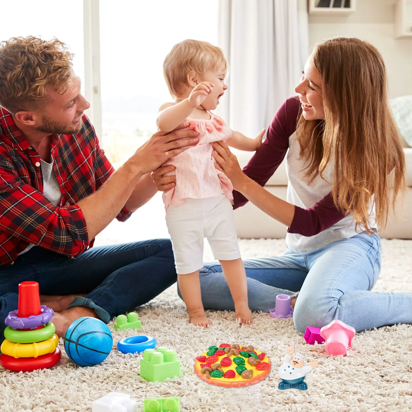 Round Smooth Balancing Pizza Game Kids Toy