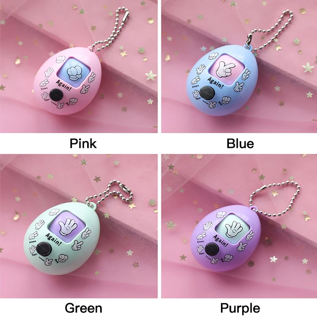 Mini Mora Device Fair Finger-Guessing Game Rock Paper Scissors Play Toy Round Egg Delicate and Funny Key Chain Pendant Toys 6