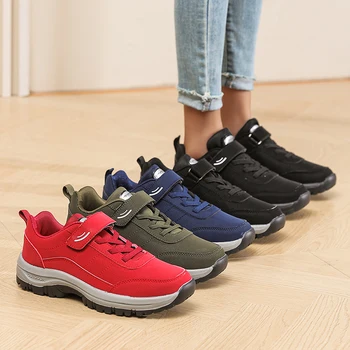 أحذية نسائية سهلة الارتداء، مريحة ومسامية، أحذية بكعب عريض من العلامة التجارية الفاخرة للمشي في الهواء الطلق والترفيه، أحذية ذات نعل سميك 6