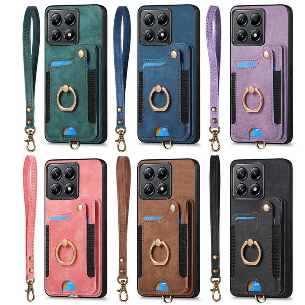 Luxury RFID Leather Wallet Case with Magnetic Back Cover