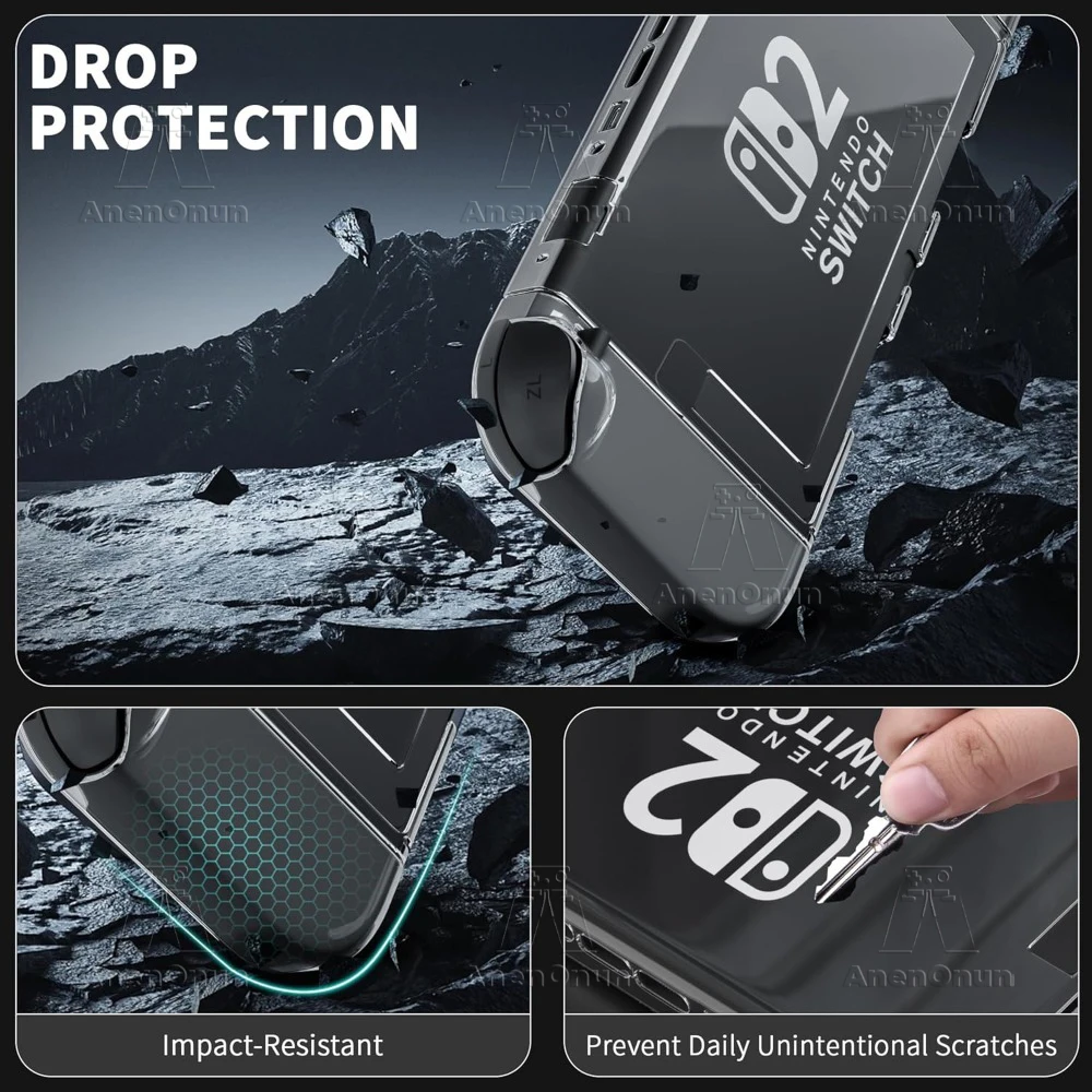 Transparent Split Protective Case - Full Cover Shockproof, Anti-Scratch, Non-Slip, Durable Ultra-Clear Hard Shell