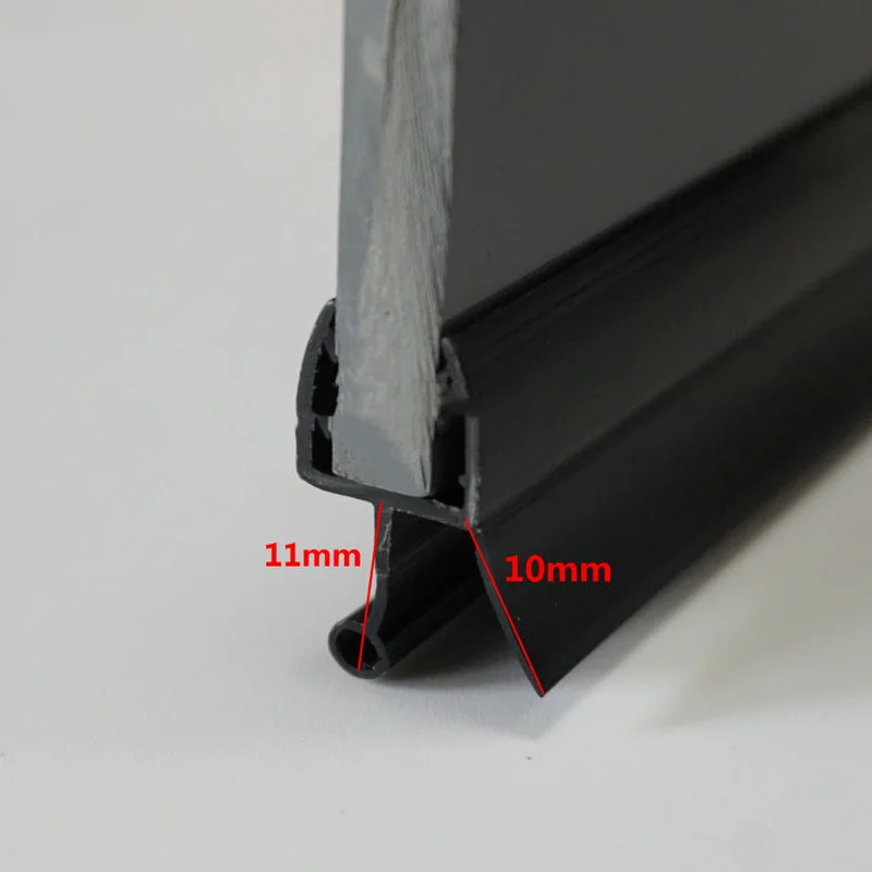 Welsan universele douchedeur afdichting onderzijde horizontaal 6mm of 8mm 1000mm lang met 30mm flap