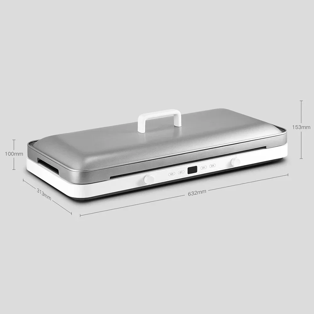 XIAOMI MIJIA Dual Stove Induction Cooker 2200W Heating Large Baking Tray Set Barbecue Grill Electric Caldron Kitchen Appliances