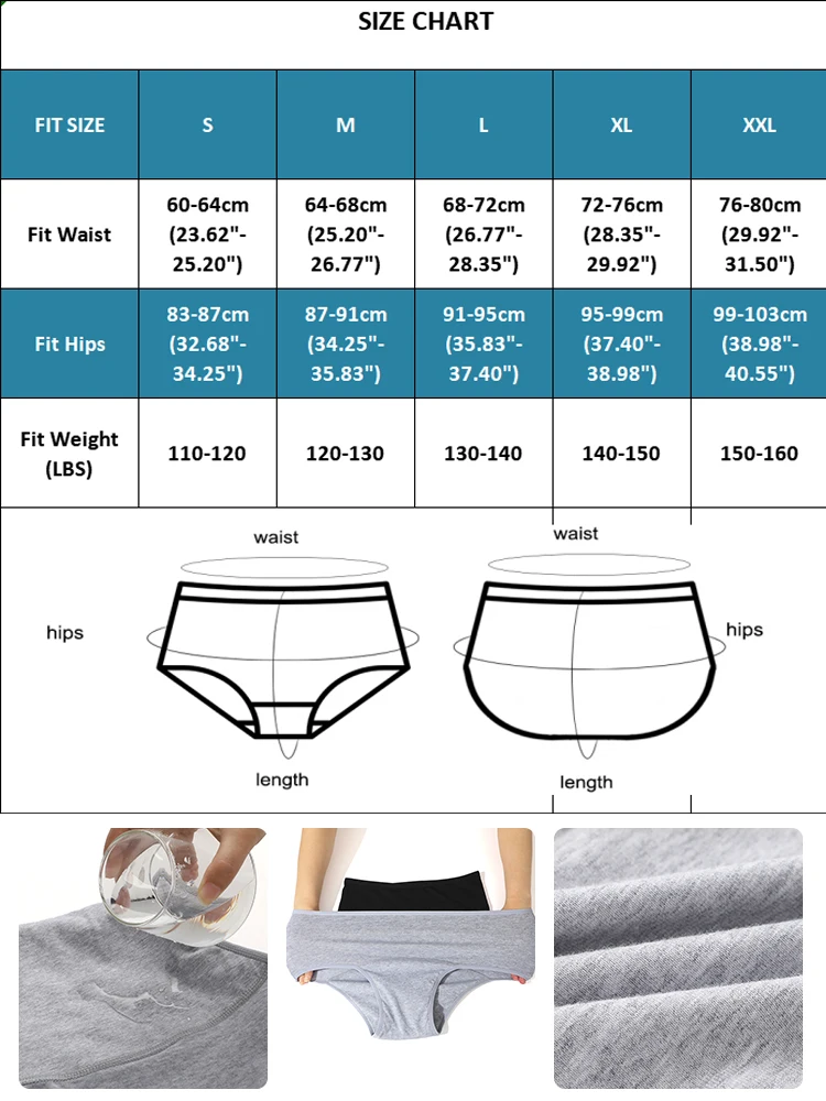 1Pcs Sexy Leak Proof Menstrual Panties Physiological Pants High Waist Women Underwear Period Comfortable Waterproof Briefs 6