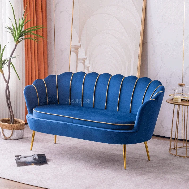 Modern Sofas Living Room Furniture Small Living Room Sofa Chair Nordic Accent Chair Light Luxury Sofa Chairs Double Seat