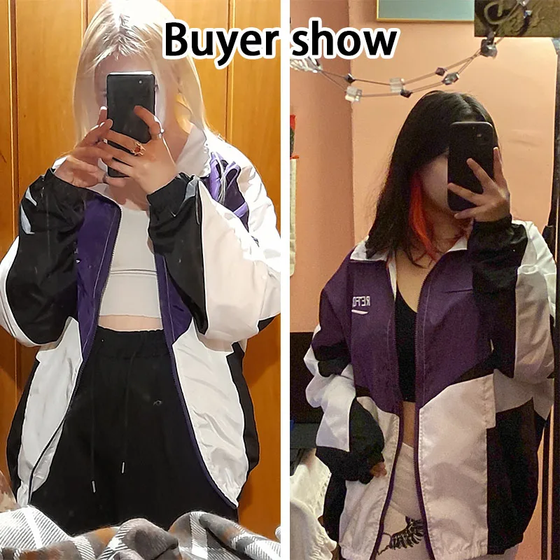 Männer College Stil Varsity Jacke 2023 Neue Casual Paare Brief Stickerei Bomber Jacken Straße Lose Patchwork Zipper Mantel_voghion.com