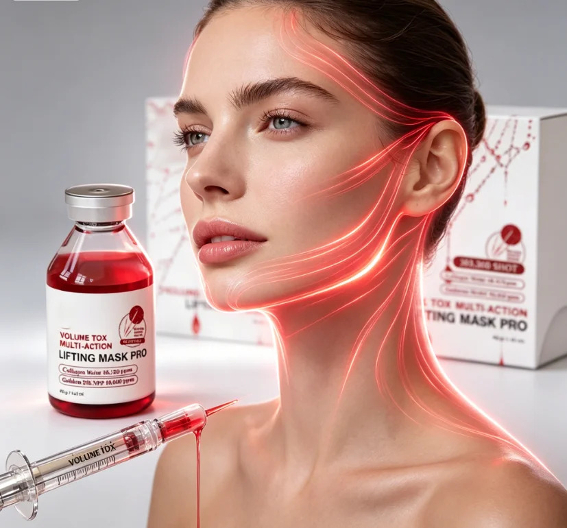 Anti Aging V Face Shaping Serum Lifting Tightening Facial Essence Slim Jawline Reduce Puffy Cheeks