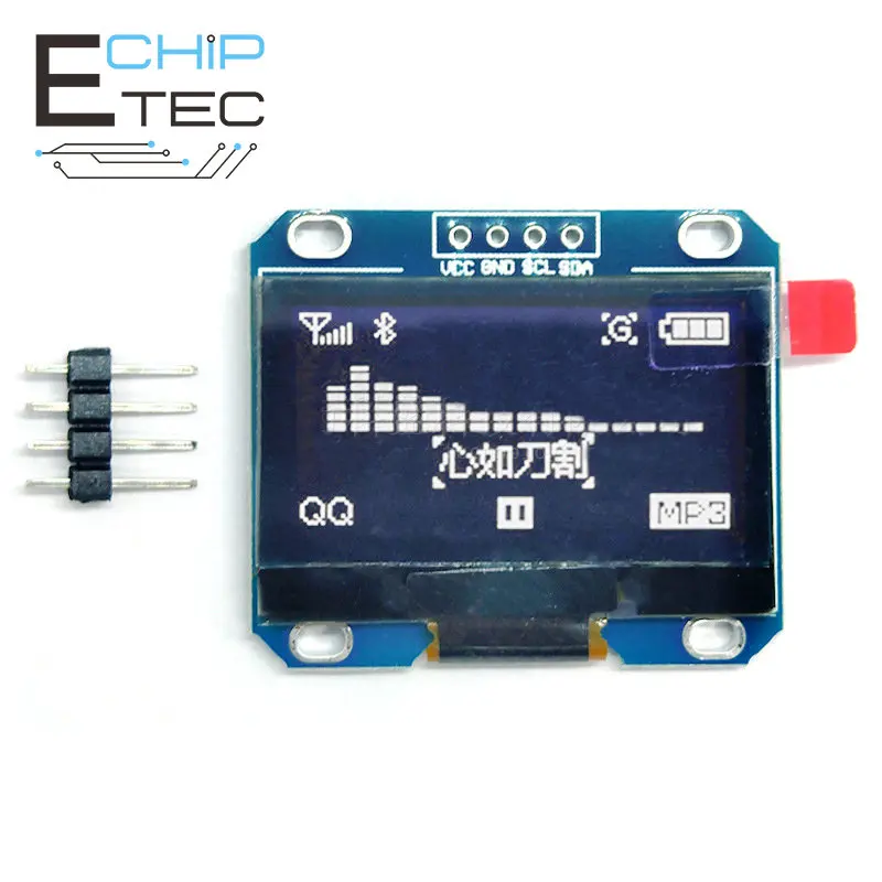 1.3 inch OLED IIC Serial White Display Module 128X64 I2C SH1106 12864 LCD Screen Board 0 96 oled i2c display module iic serial lcd screen 0 96 led module display yellow blue 12864 oled 3 3v 5v 128 x 64 for arduin