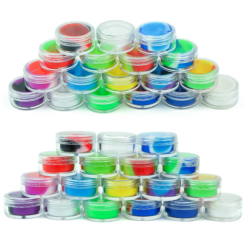 Silicone Wax Container Cosmetic Container Pill Storage box Oil smoking tobacco 3 pcs 5ML 7ML 10ML