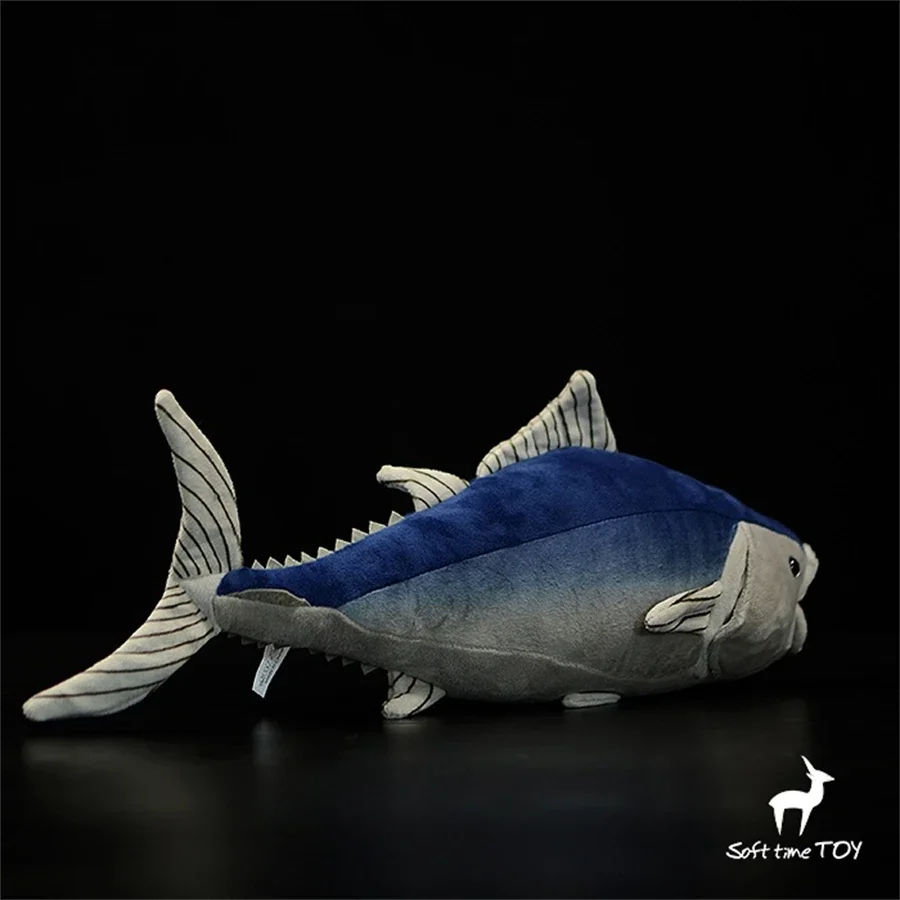 Blue Fin Tuna High Fidelity Anime Cute Plushie Tuna Fish Plush Toys Lifelike Animals Simulation Stuffed Doll Kawai Toy Gifts Kid 3