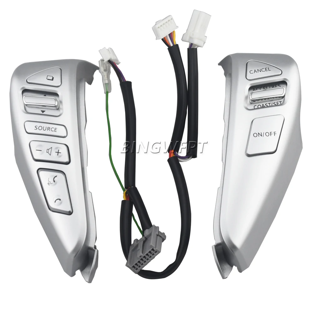 Фото Кнопки на руль 25550-3DA6A для Nissan Sentra Livina Almera Cube Versa Note, новинка, переключатель круиз-контроля, Кнопка громкости звука №2