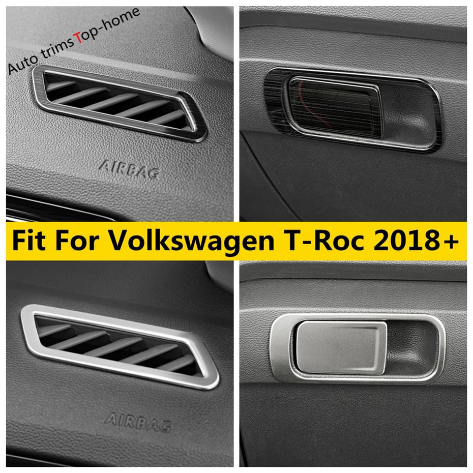 

Glove Box Switch Sequin / Air Conditioner Outlet AC Vent Cover Trim Fit For Volkswagen T-Roc T Roc 2018 - 2024 Accessories