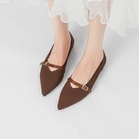 Women's flat shoes with pointed soft knitted sole breathable and comfortable shoes Spring and Autumn 2024 new model - Image 5