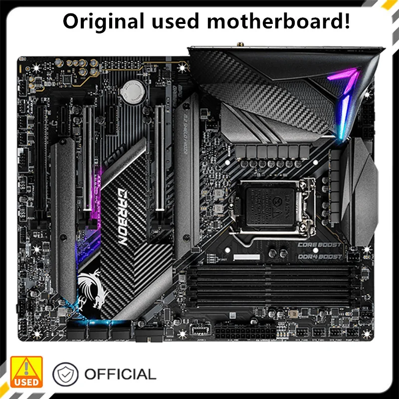 Per Mpg Z490 Gaming Carbon Wifi Originale Usato Desktop Intel Z490 Scheda Madre Ddr4 Da 128Gb Lga 1200 I7/I5/I3 Usb3.0 Sata3
