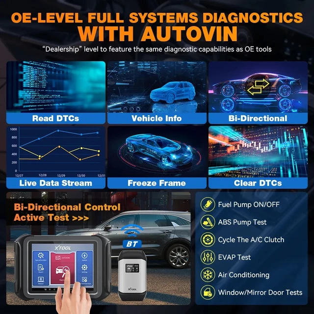 XTOOL X100 MAX Car IMMO Key Programming Tool Auto Bidirectional Diagnostic  Tool