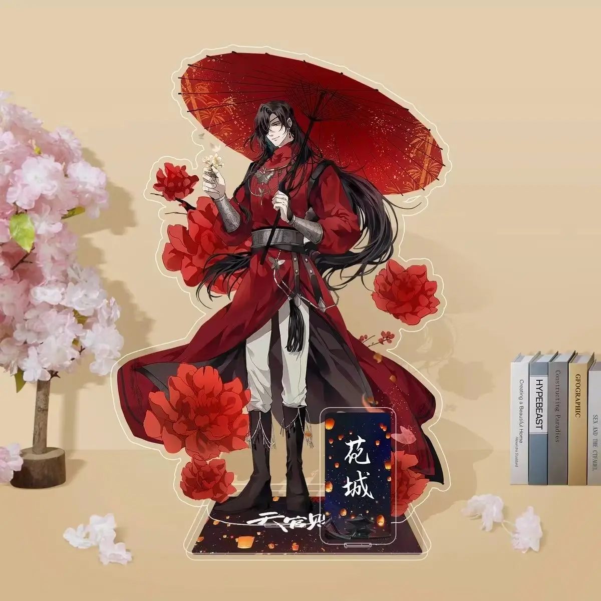 Cartoon Tian Guan Ci Fu Figure Stand Heaven Official&rsquo;s Blessing Hua Cheng Xie Lian Shi Qingxuan Cosplay Plate Model Props