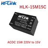 Free Shipping Hi-Link HLK-15M15C New AC DC Power Supply Module 15W 220V to 15V Output Converter Step Down Transformer 1
