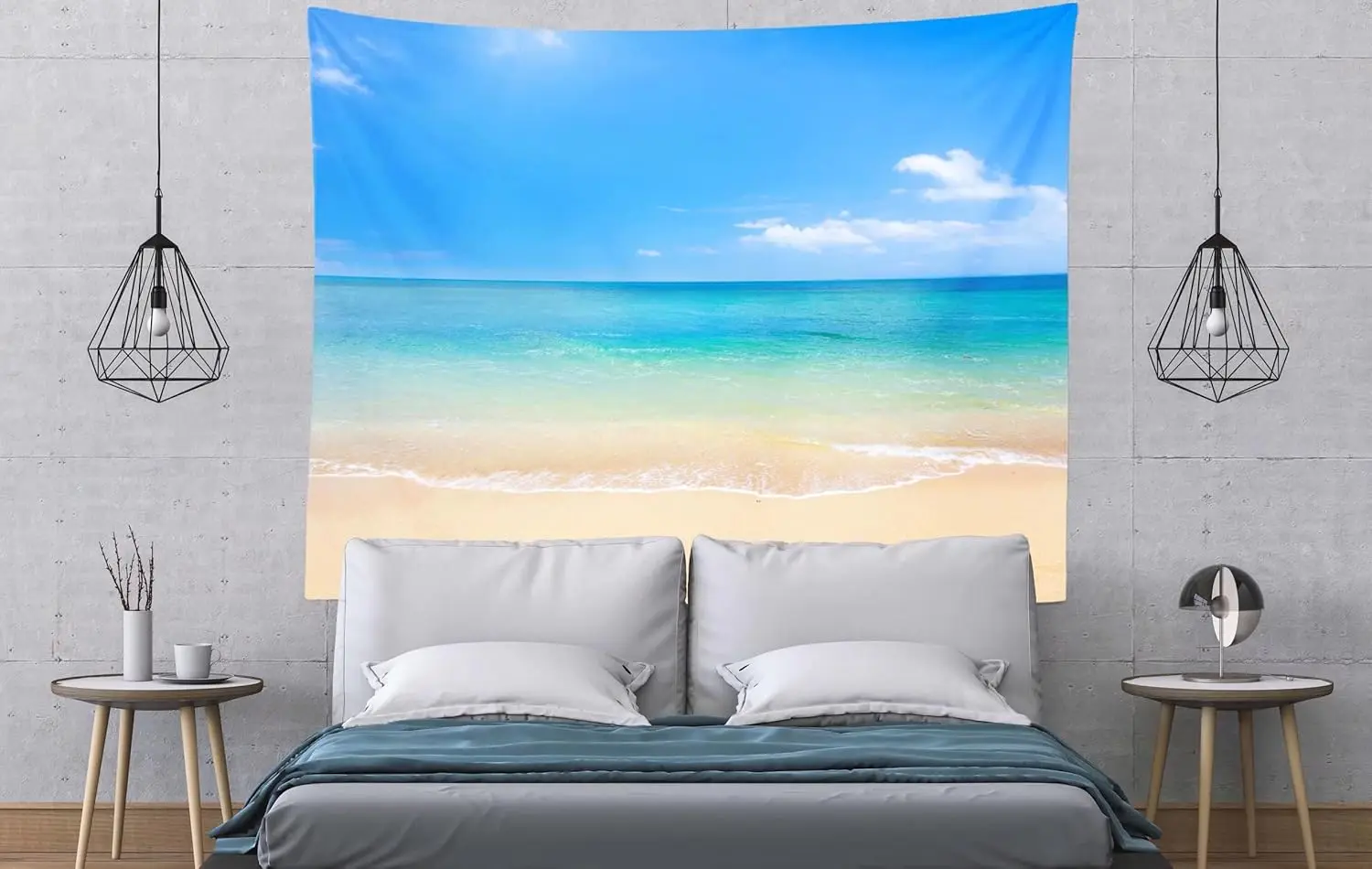 Tropical Beach Coconut Tree Tapestry 3