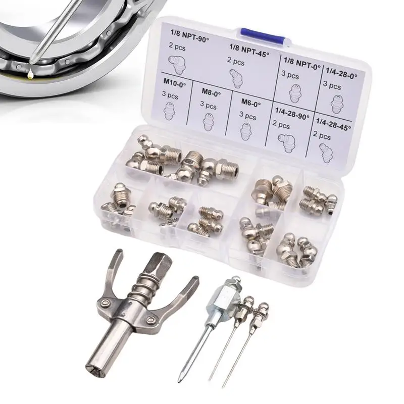 GreaseCouplerHighPressureGreaseFittingswith3GreaseNeedles