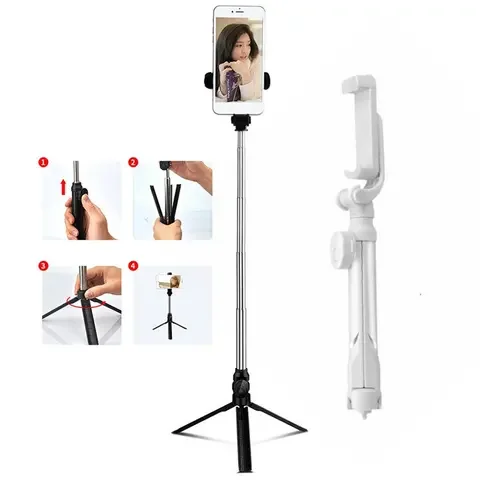 

Bluetooth-compatible Wireless Selfie Stick Tripod Remote Handphone Live Photo Holder Camera Monopod Self-Timer