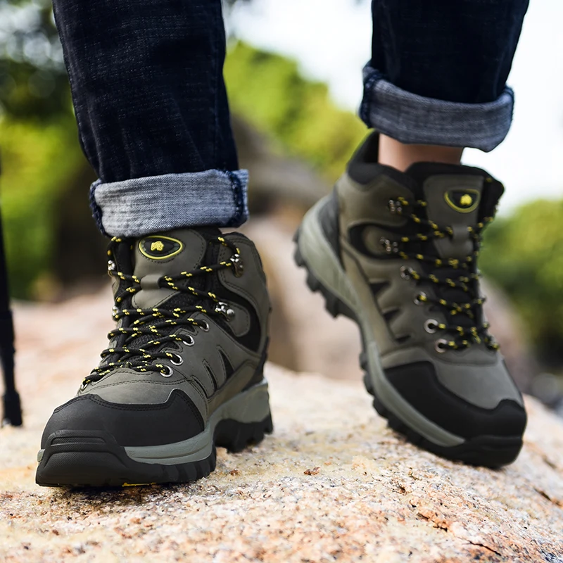 Zapatos de senderismo al aire libre para hombre, zapatillas de alpinismo,  calzado táctico de senderismo, botas de Camping para caminar, 2022 -  AliExpress