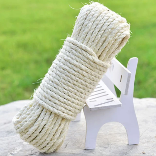 Natural Sisal Rope for Cat Tree Cat Scratching Post Replacemen Rope Sisal for Protect Sofa Cats Scratcher Rope Scraper Cats Toy Natural Sisal Rope for Cat Tree Cat Scratching Post Replacemen Rope Sisal for Protect Sofa Cats Scratcher Rope Scraper Cats Toy