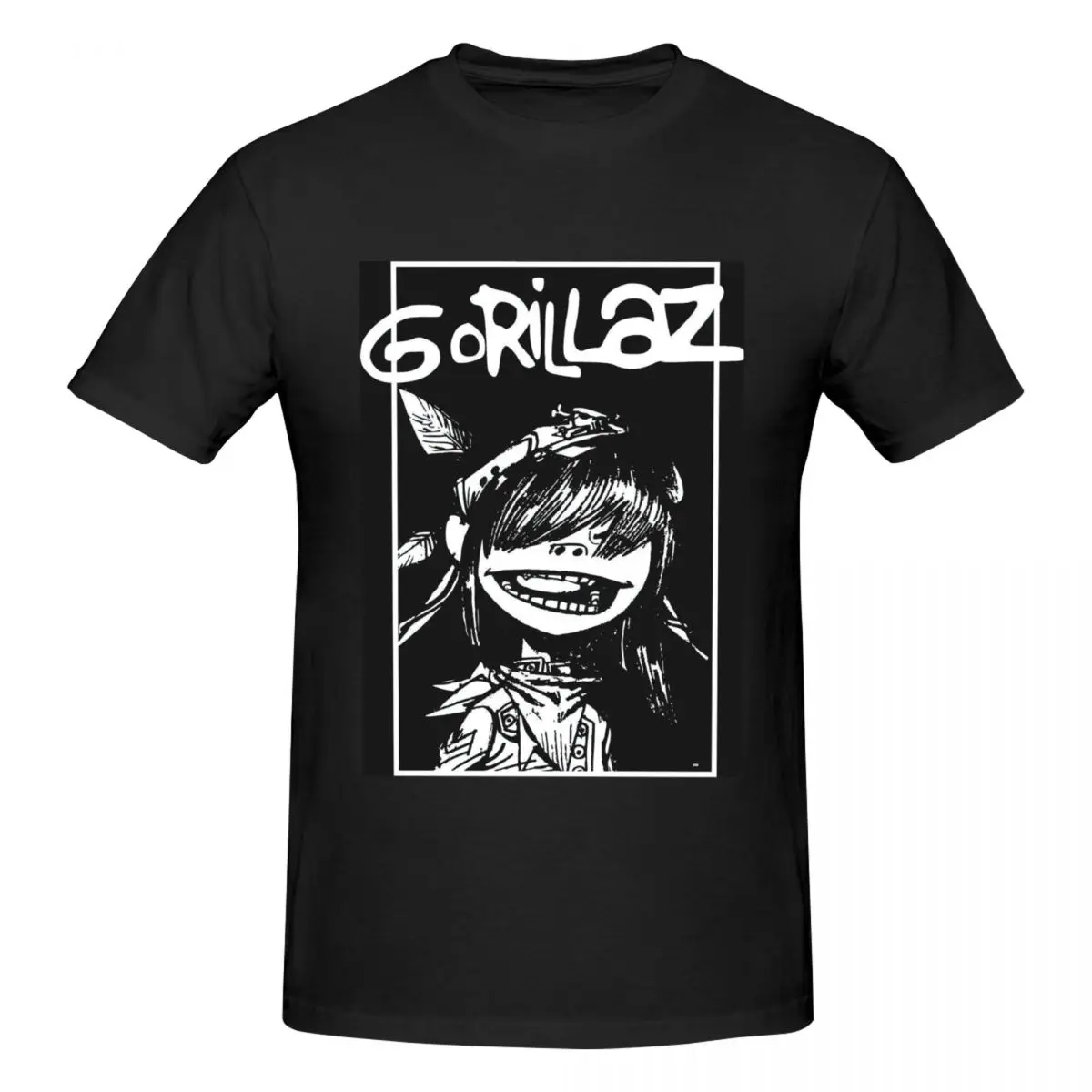 

Cool Music Band Gorillaz Skateboard 6 Men's tight fitting sports T-shirt,cosy,3D print T-shirt