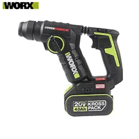 WORX WU380S 20V  brushless/Cordless Rotary hammer-power tools,lithium,Forward/Reverse,industry/drill concrete/wood/steel/martelo 1