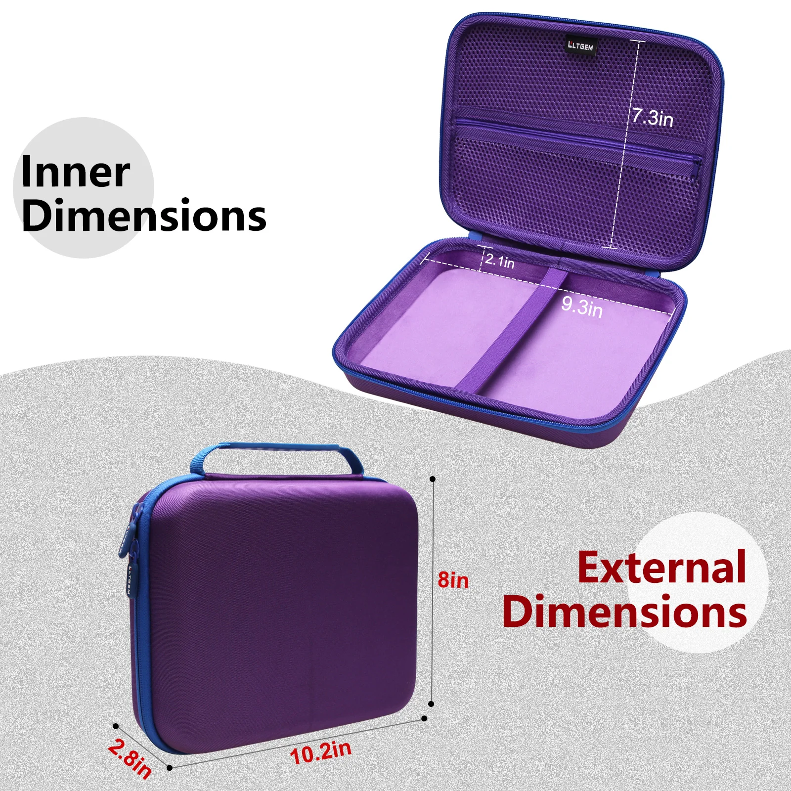 LTGEM eva Hard Case for Synido Mini MIDI Pad Beat Controller Storage Bag(only case)