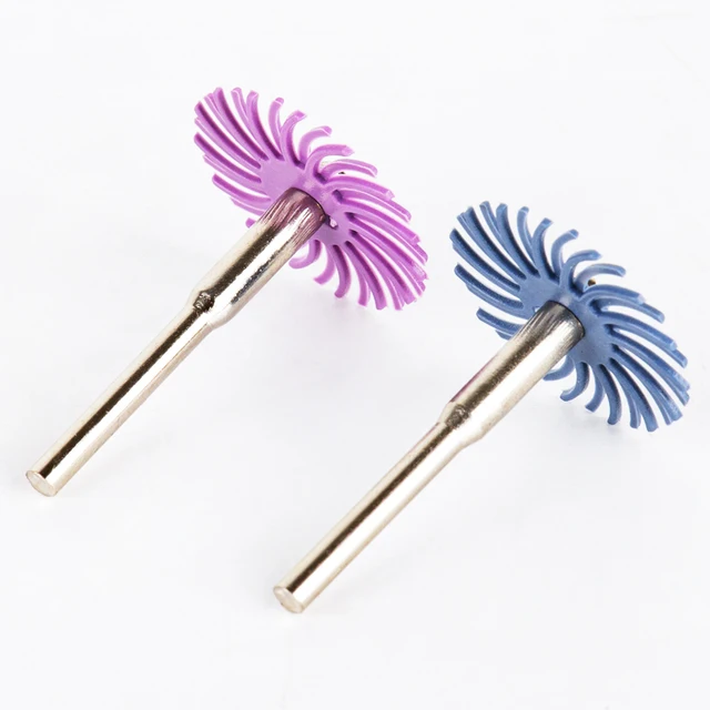 10 Dischi Spazzola Abrasiva A Setole Radiali - 3mm Gambo, Per Utensili Rotanti, Lucidatura - Foto 7