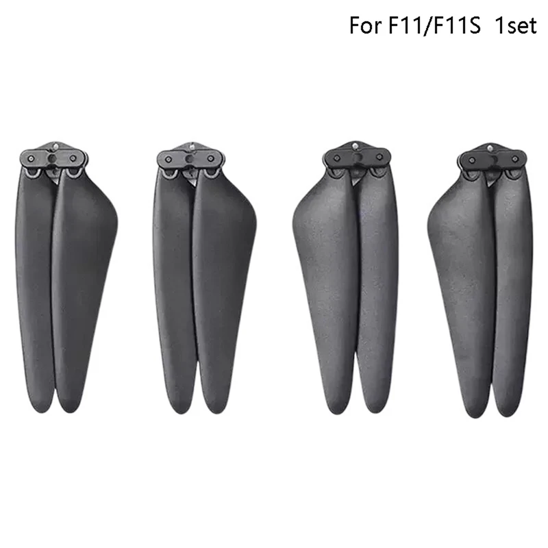 Hélices SJRC F11S 4K PRO - Jeu de 4 pales noires de remplacement pour drone