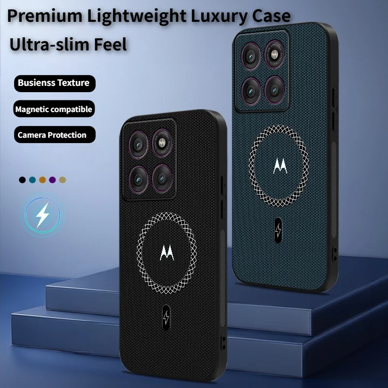 Premium Woven Textured Magnetic Shockproof Phone Case
