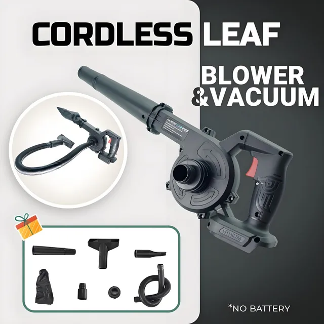 Souffleur d'air et aspirateur sans fil 2 en 1, collecteur de poussière de feuilles pour voiture, ordinateur, jardin, Compatible avec Makita 18V/21V 1