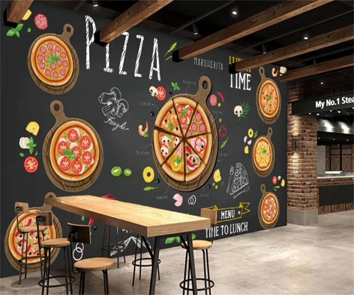 Papier Peint Adhésif 3D Rétro Style Café - Autocollant, Motif Décoratif Pour Mur