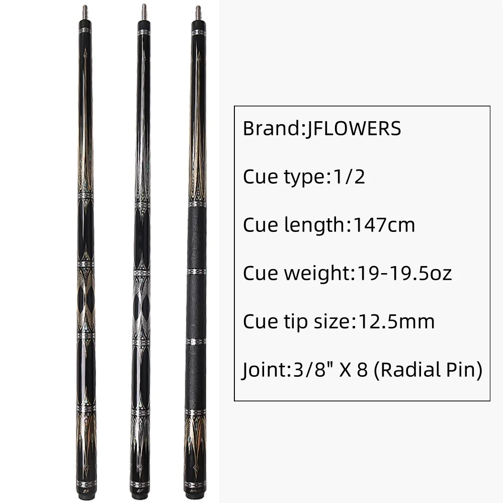 J Flowers JF20-26 Gold/Silver Armor Carbon Fiber Billiard
