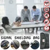 Woolen Fabric Car Key Faraday Bag RFID Anti-radiation Signal Shielding Mobile Phone Bag Double-layer Anti-magnetic Scanning  Bag 3