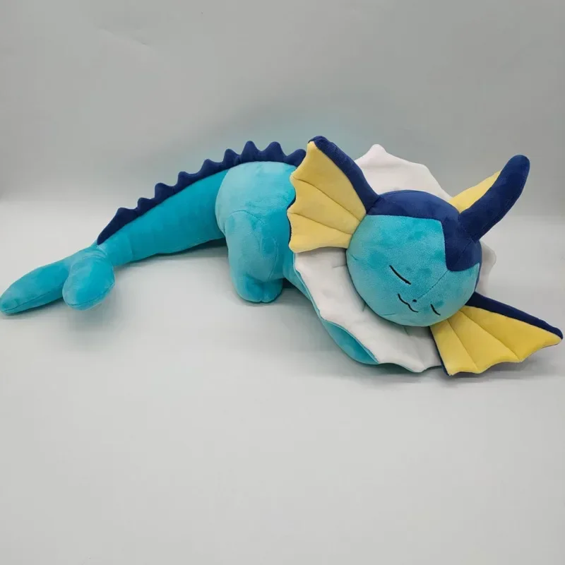 50cm 잠자는 Vaporeon 봉제 인형  lution  진화 동물 인형 장난감 Kawaii Kids 장난감 생일 선물 수집