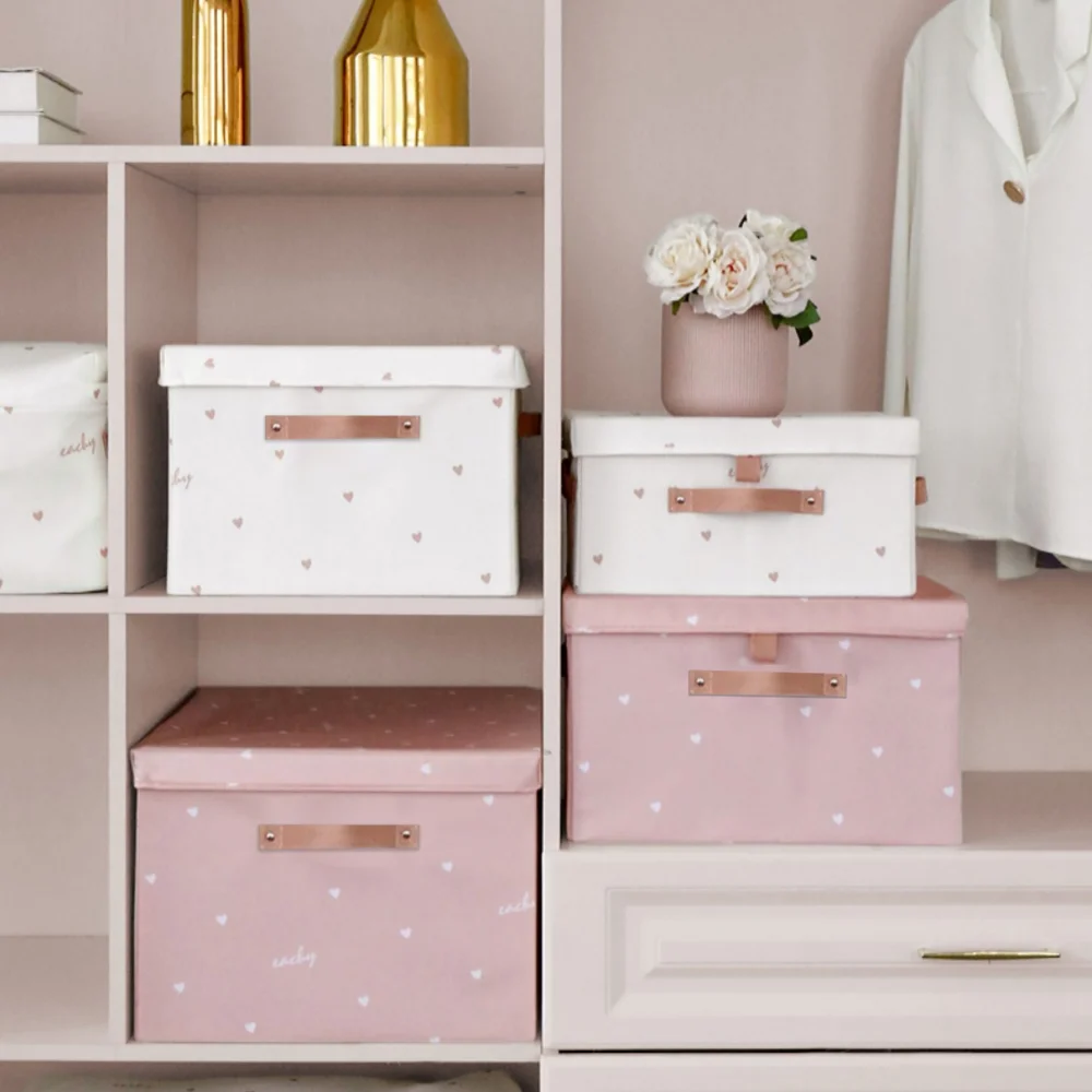 

Durable oxford cloth storage box, foldable clothes storage box household underwear panties socks