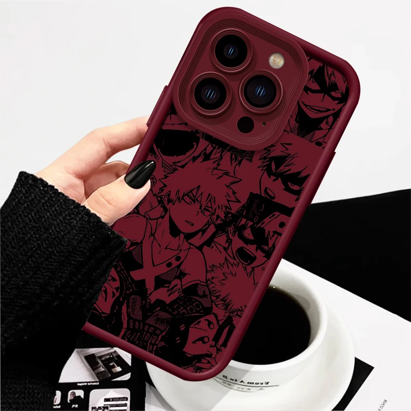 thumbnail image 1 of My Heroes Academy Comics Art Eye Ladder para Apple iPhone 15 14 13 12 11 XS XR X Pro Max Plus, Funda para teléfono, 1 of 5